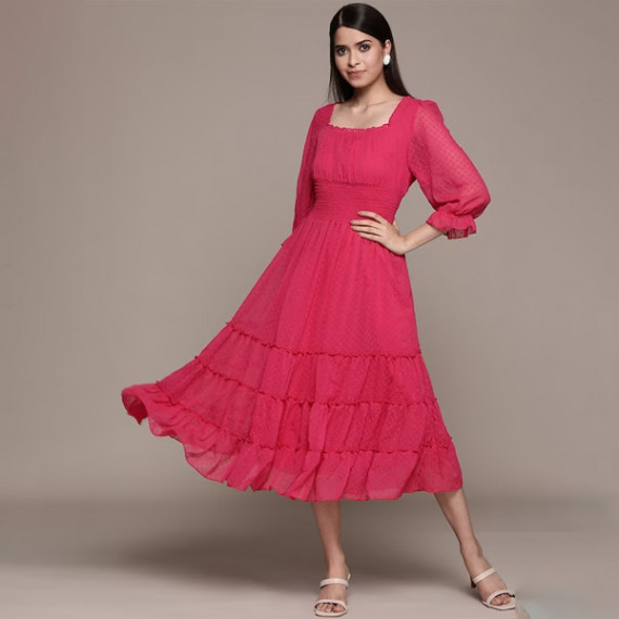 https://www.newfitz.com/products/solid-chiffon-smocked-tiered-midi-dress