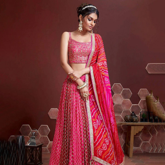 https://www.newfitz.com/products/pink-white-embellished-thread-work-semi-stitched-lehenga-unstitched-blouse-with-dupatta