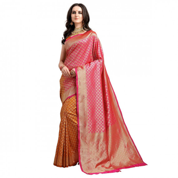 https://www.newfitz.com/products/pink-mustard-yellow-ethnic-motifs-woven-design-half-half-kanjeevaram-saree